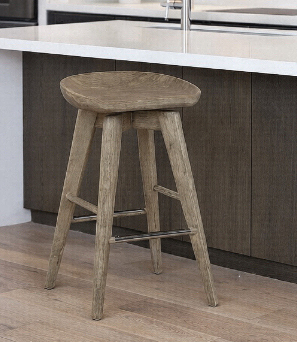 Solid Wood Counter Stool