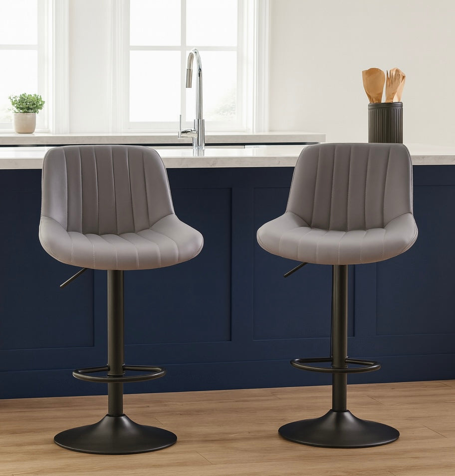 Modern Adjustable Island Counter Stools (Set of 2)
