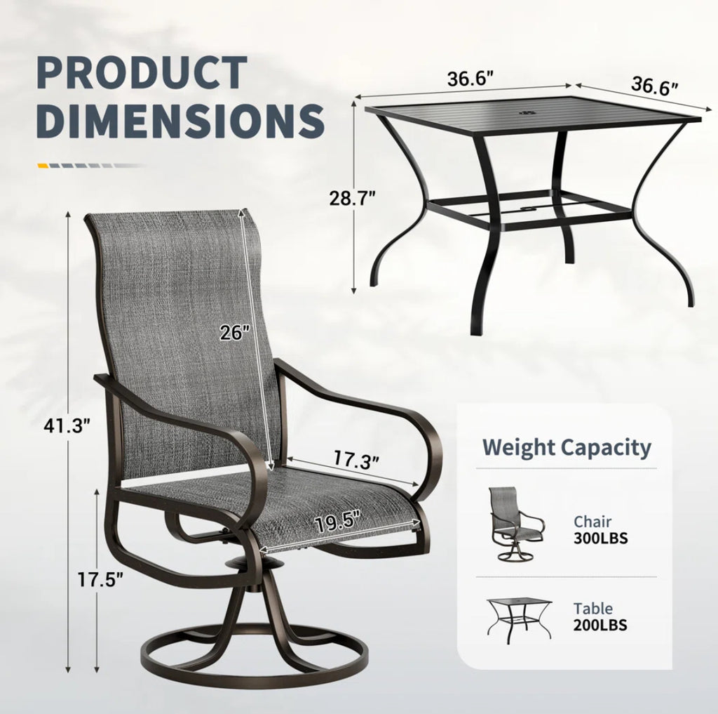 4-Person Patio Dining Set