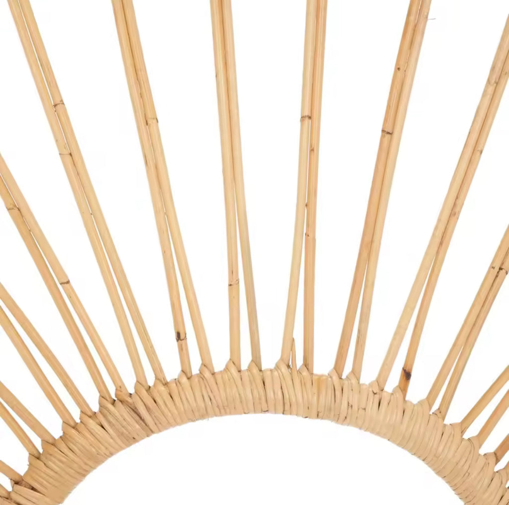 Natural Rattan Arched Headboard