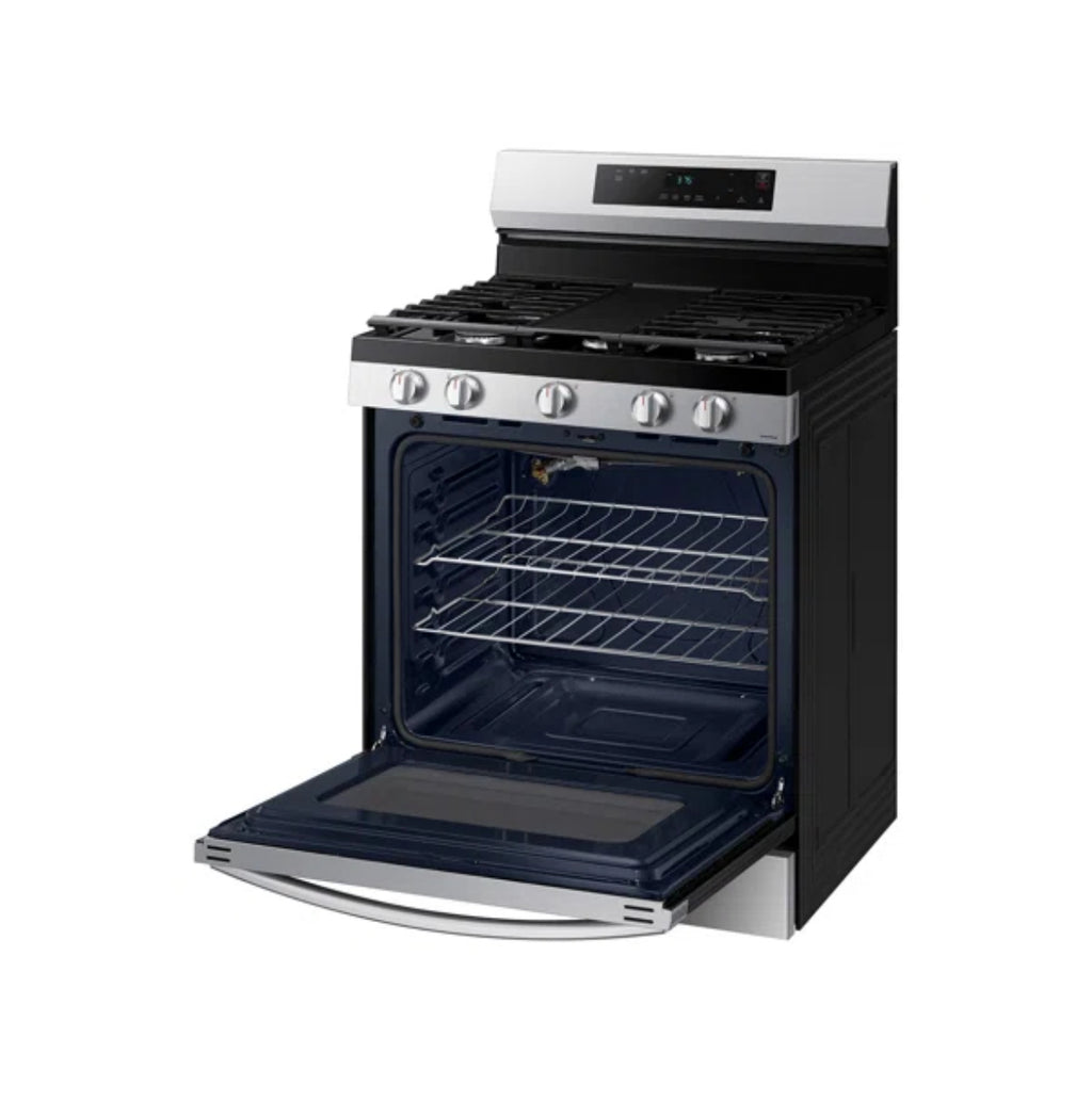 Samsung 6.0 Cubic Feet Smart Freestanding Gas Stove w/ Integrated Griddle