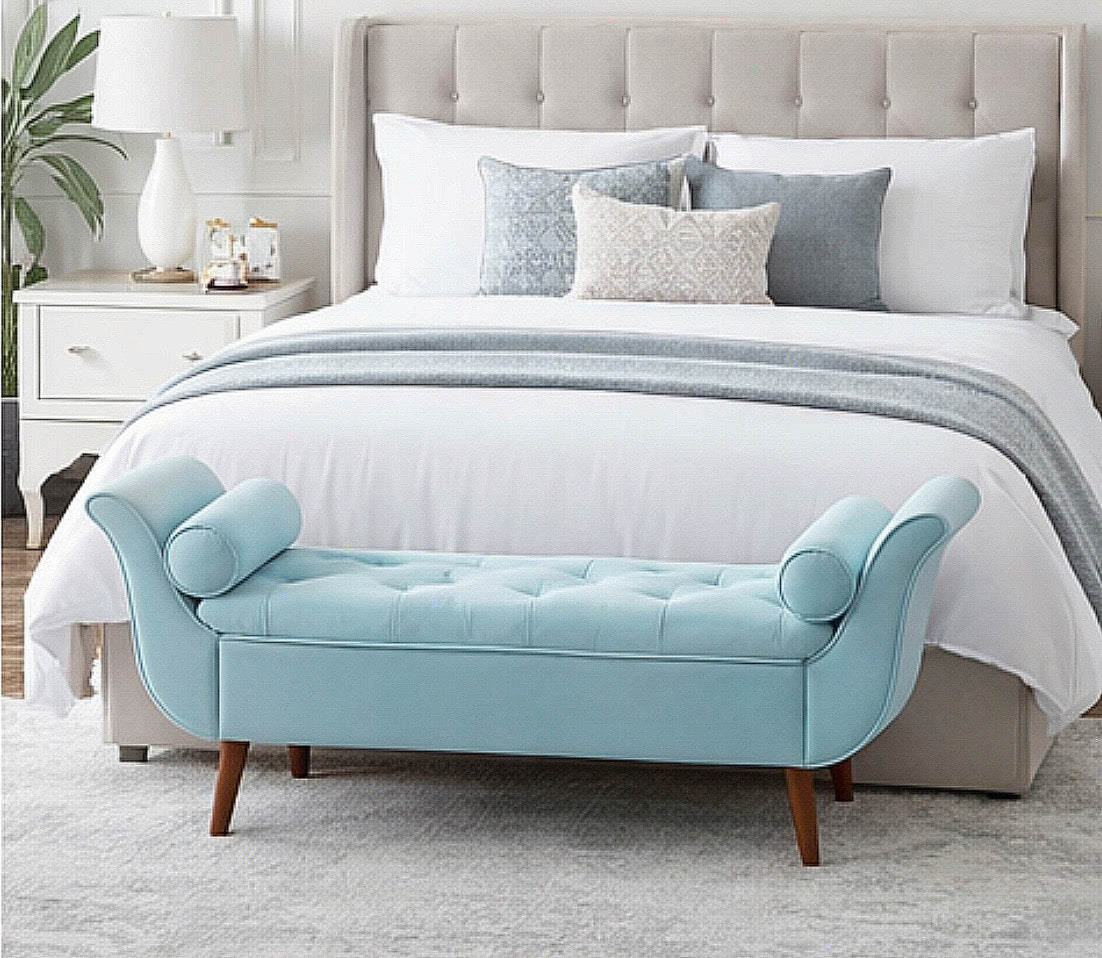 65” Tufted Storage Bench for King-Size