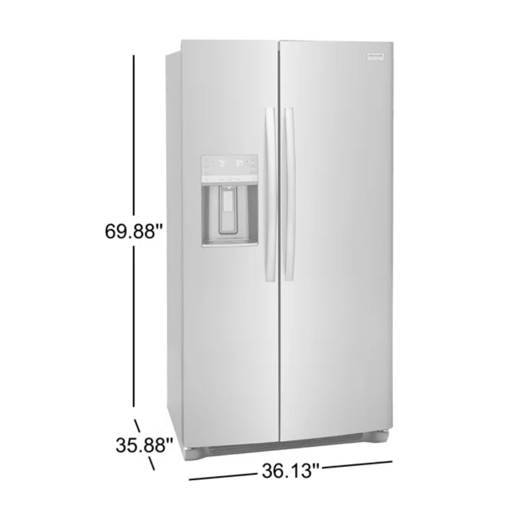 Frigidaire 36" 25.6 Cubic Feet Side by Side Refrigerator