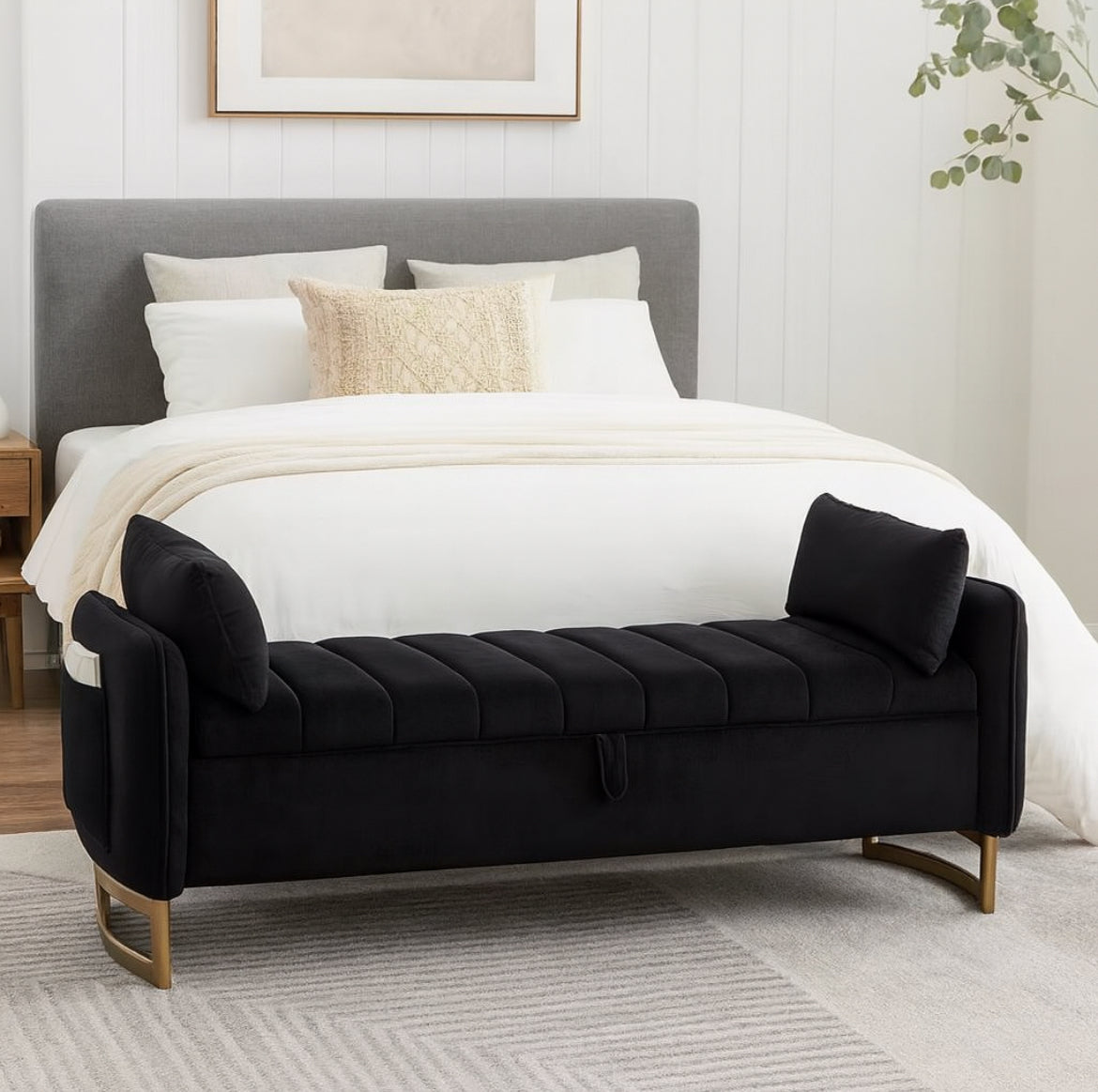 66" King-Size Storage Bench