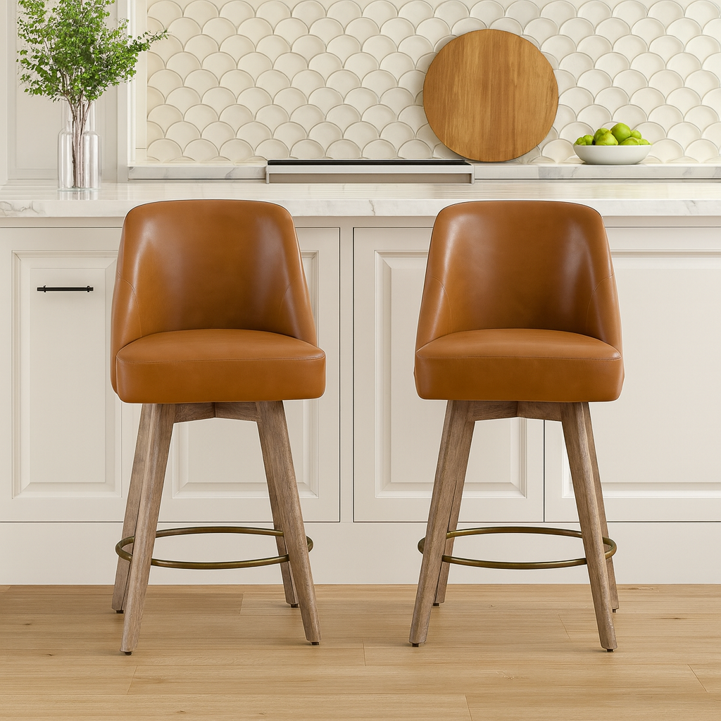 26" Swivel Counter Stools (Set of 2)