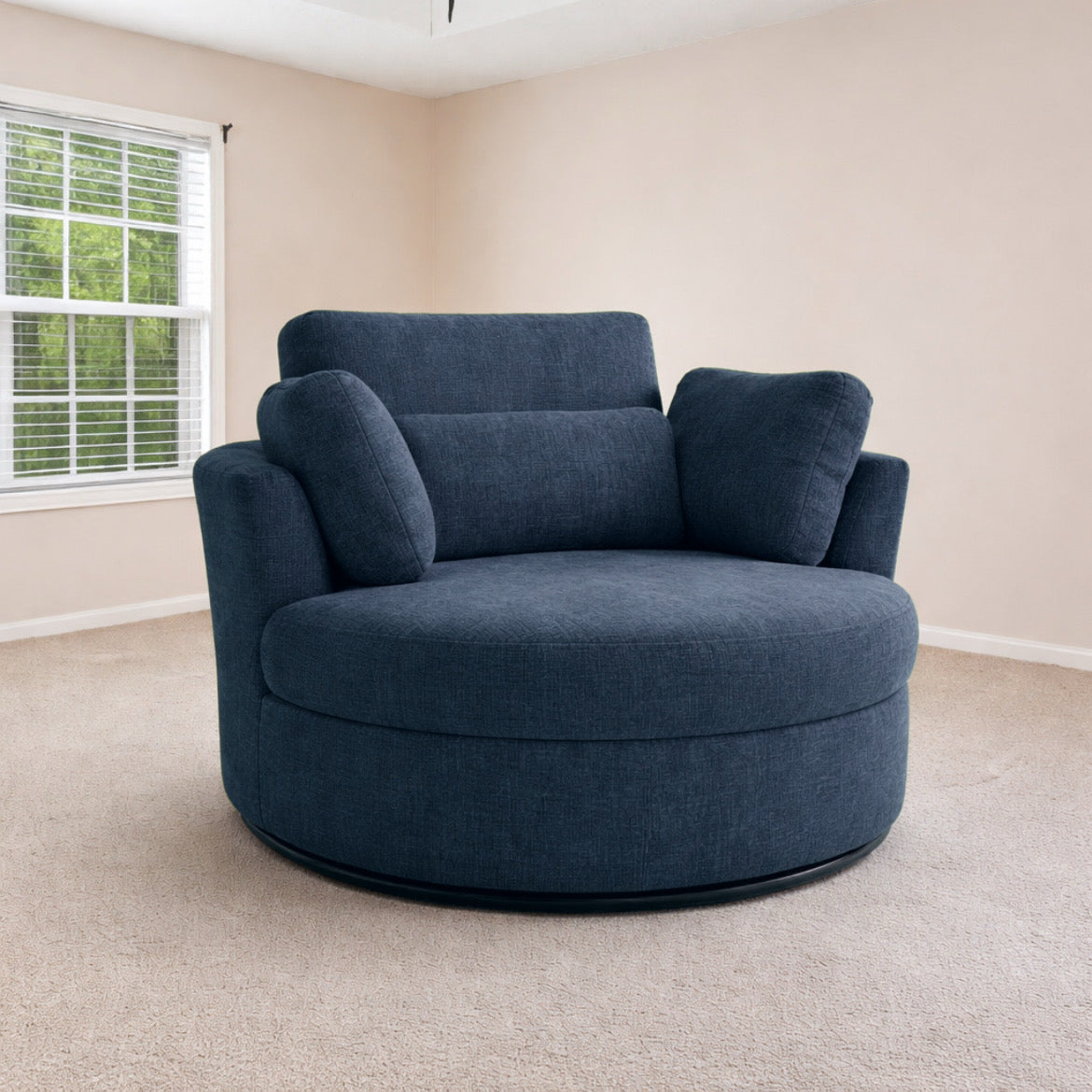 Swivel Barrel Chair