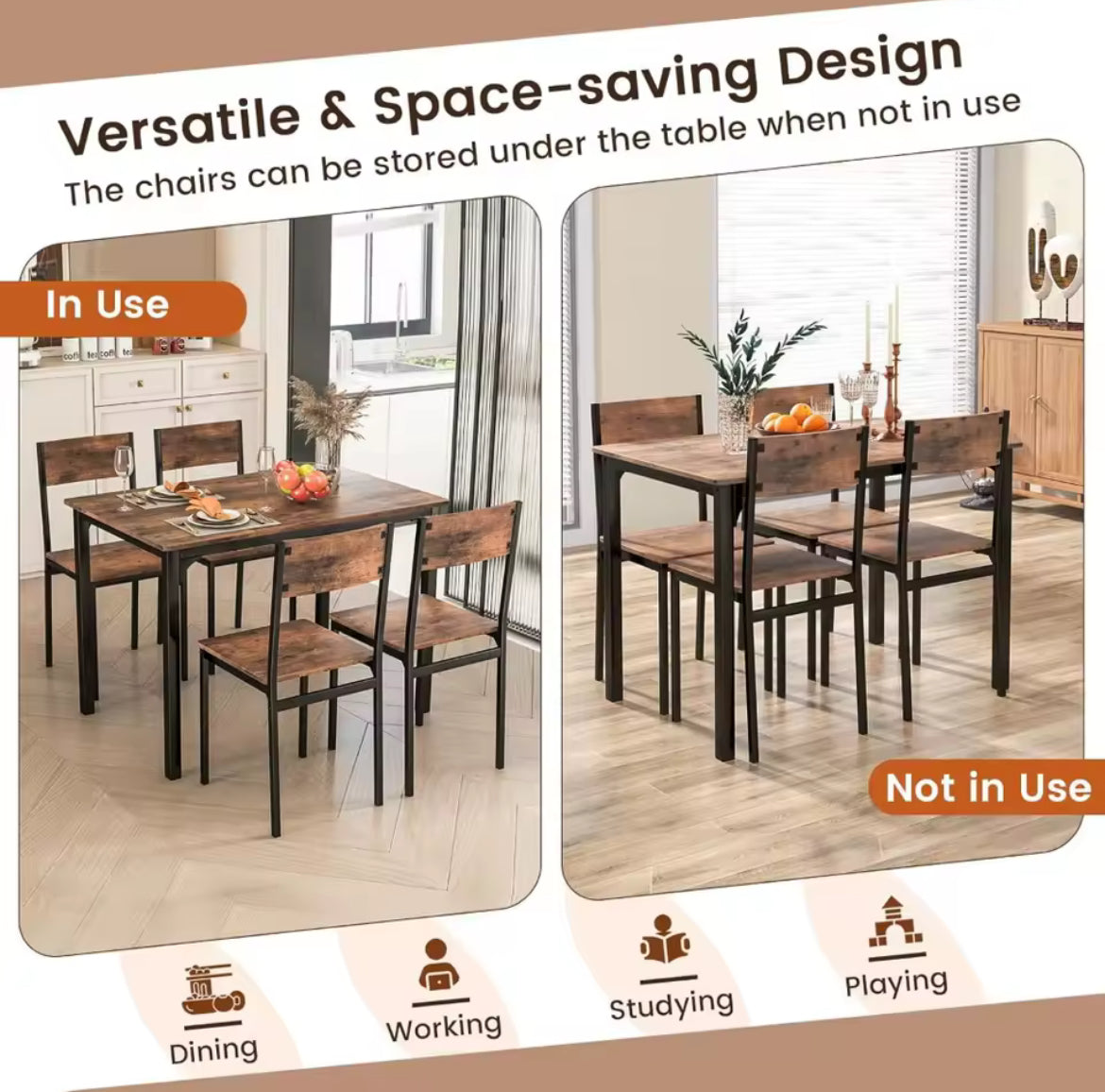 Kitchen Table Set for 4