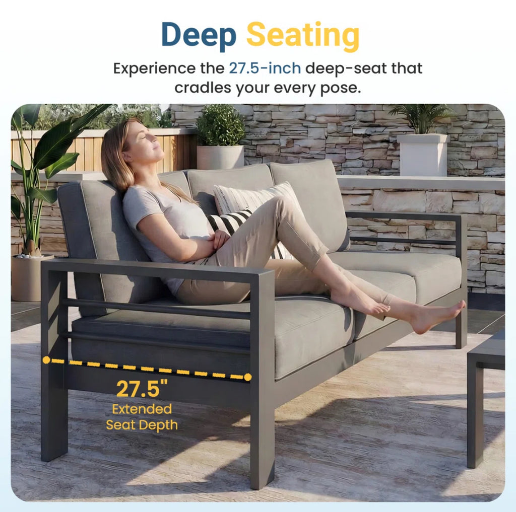 Outdoor Seating Group Set w/ Cushions