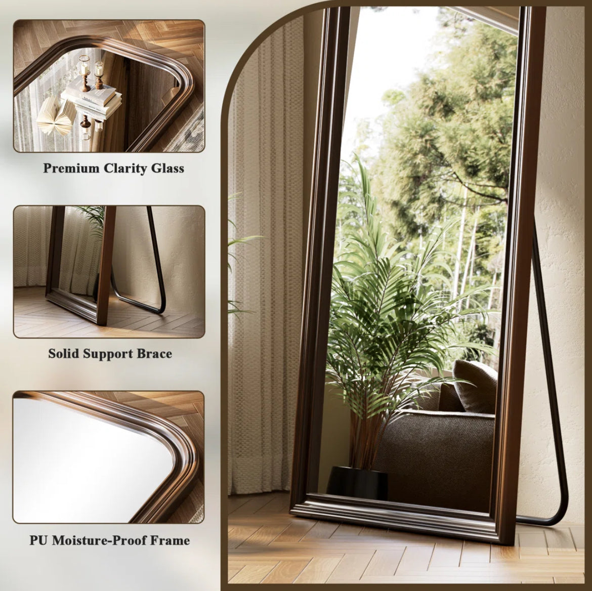 Oversized Vintage Standing Mirror