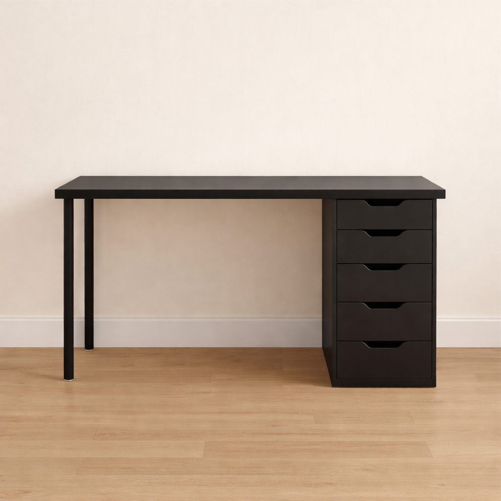 47” Office Desk w/ 5 Drawers