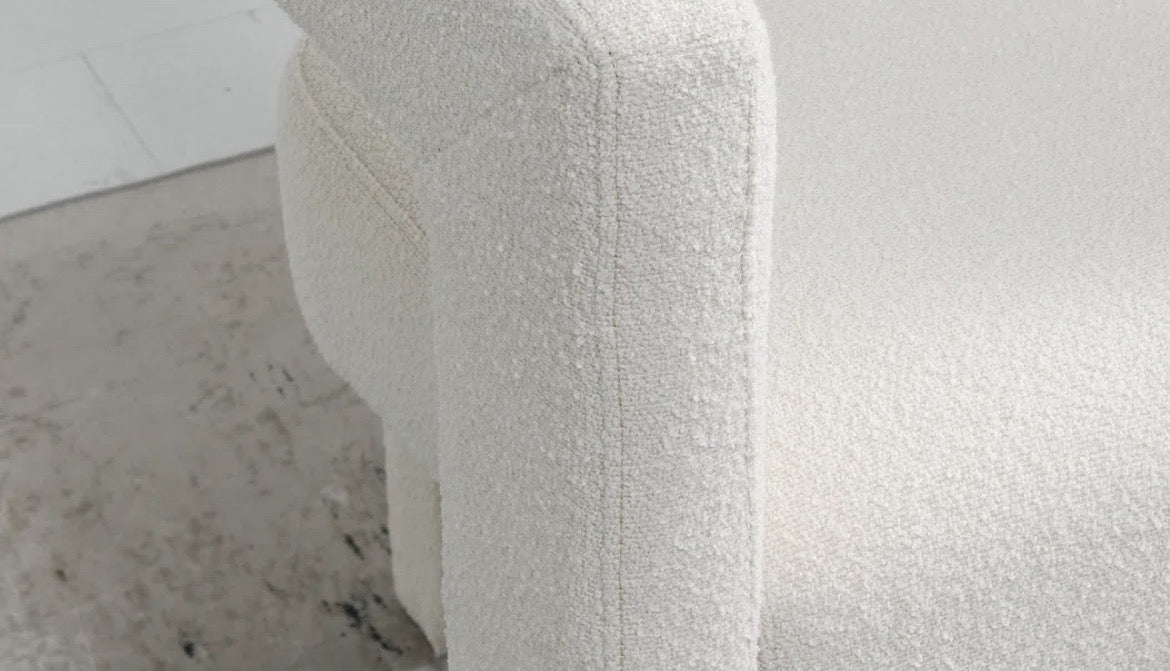 Boucle Upholstered Armchair (Set of 2)