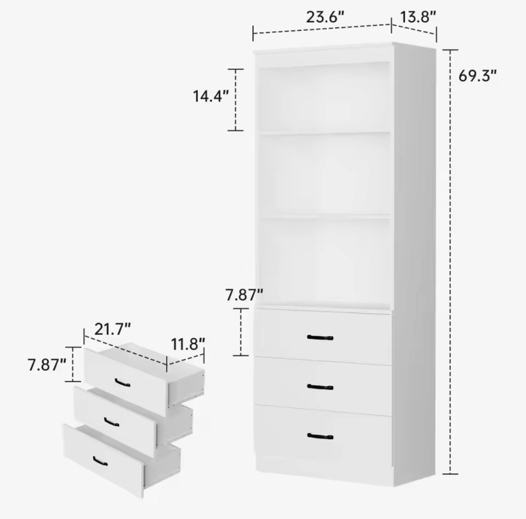 3-Tier Home Bookshelf