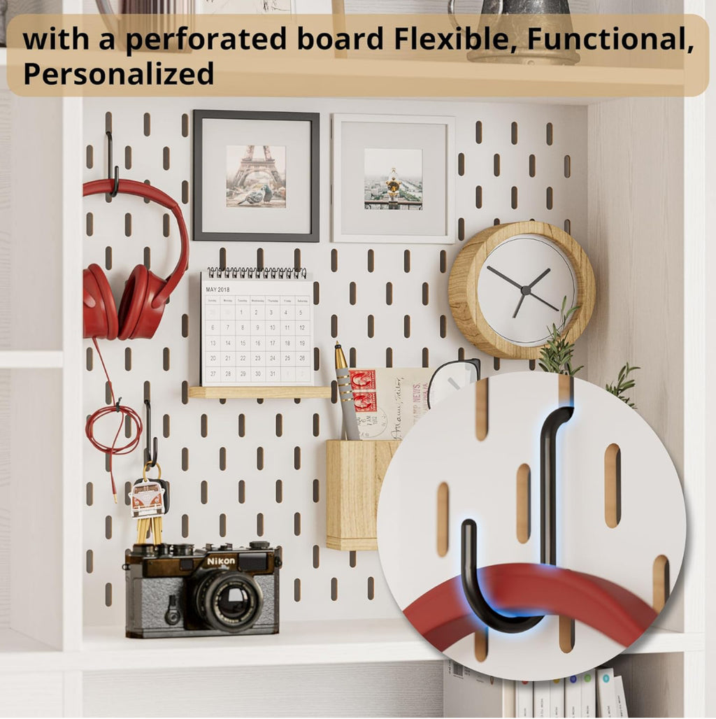 Bookcase w/ PegBoard & Deep Drawers