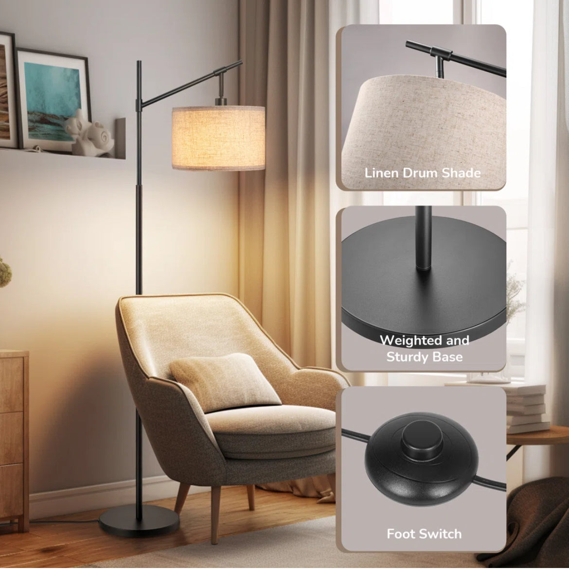 63.8'' Arc Floor Lamp