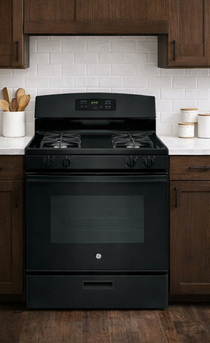 GE 30" 4.8 Cubic Feet Gas Stove w/ Safety Lock