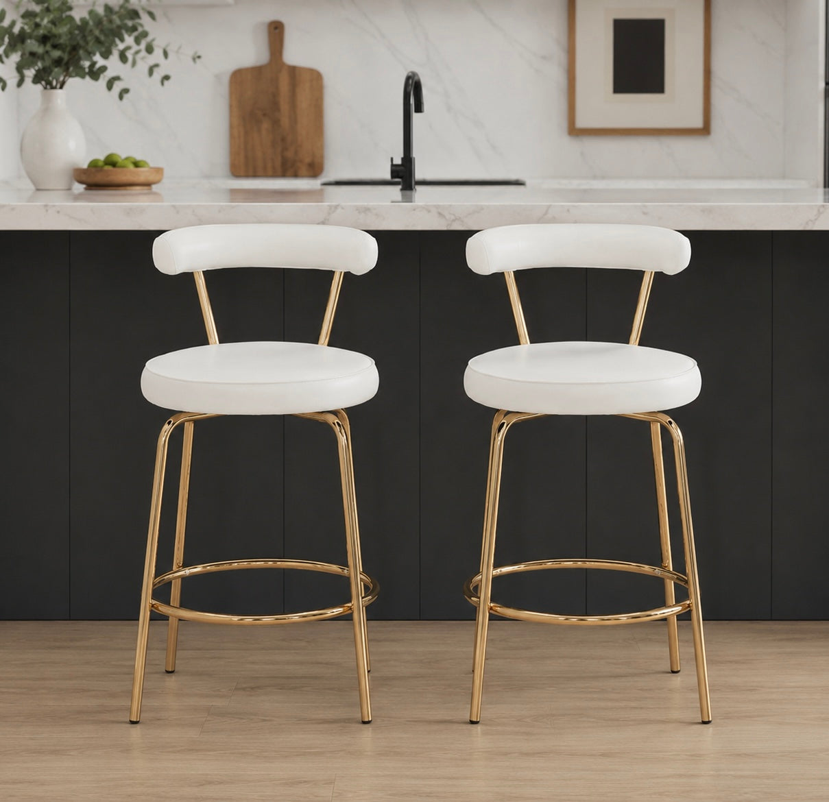 25.5” Modern Counter Stools (Set of 2)