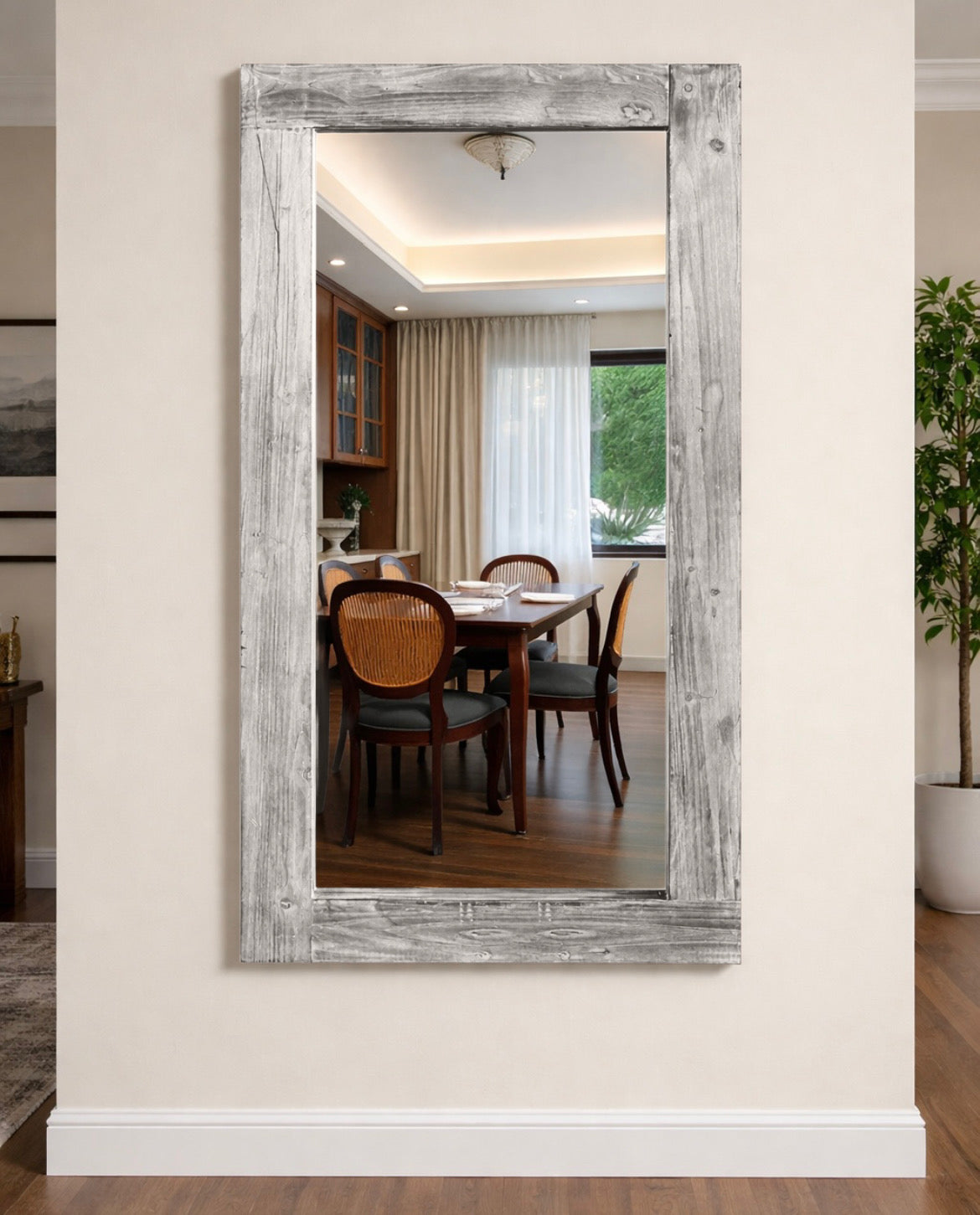 Farmhouse Solid Wood Mirror