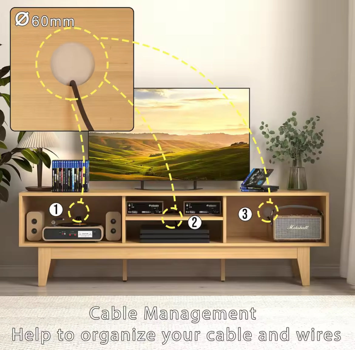 Rattan TV Stand
