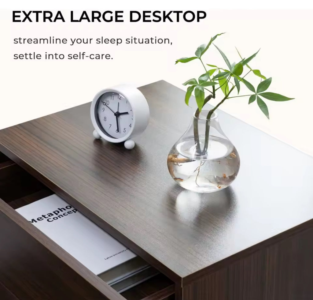 Modern LED Nightstand (Set of 2)