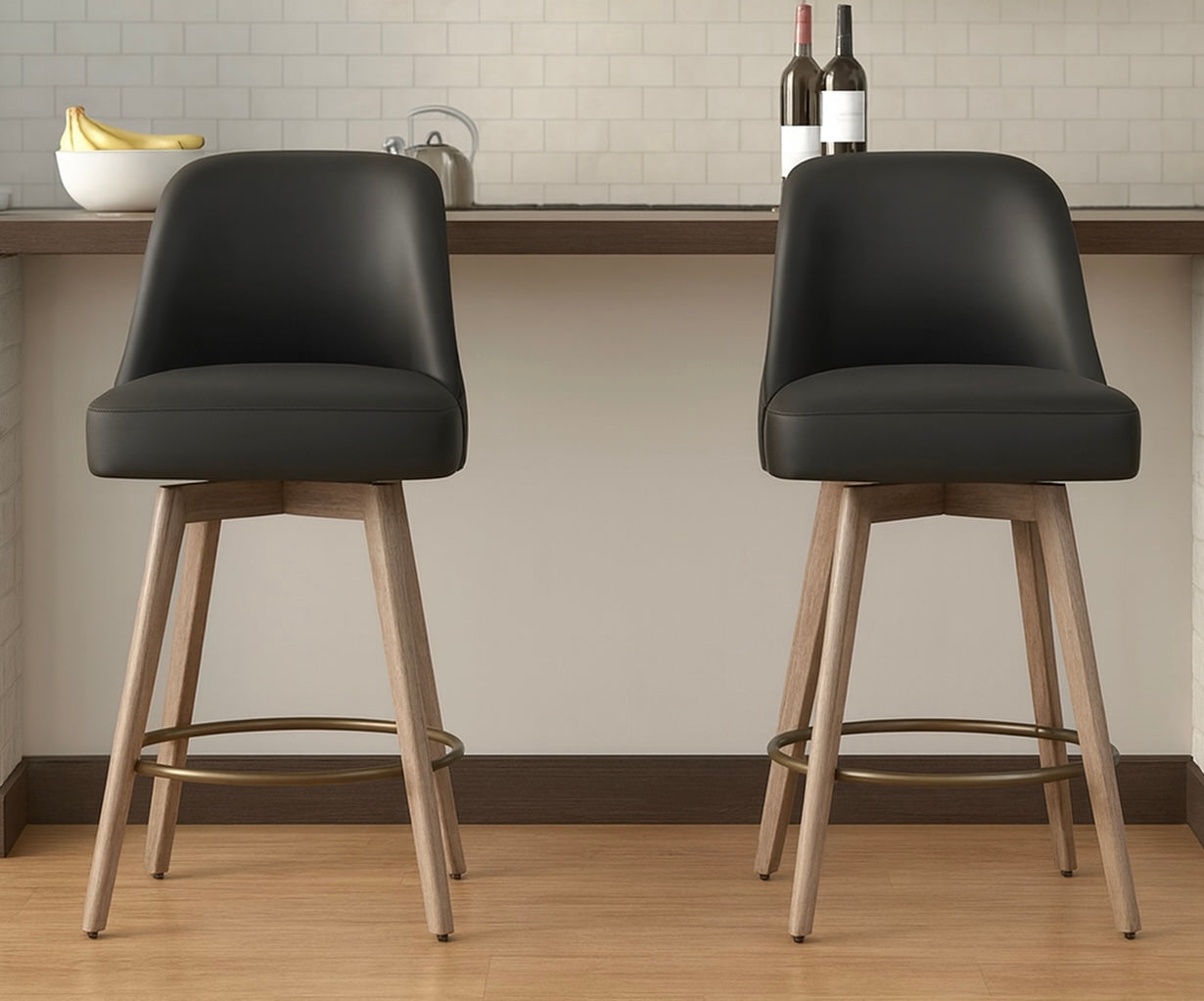 26" Swivel Counter Stools (Set of 2)