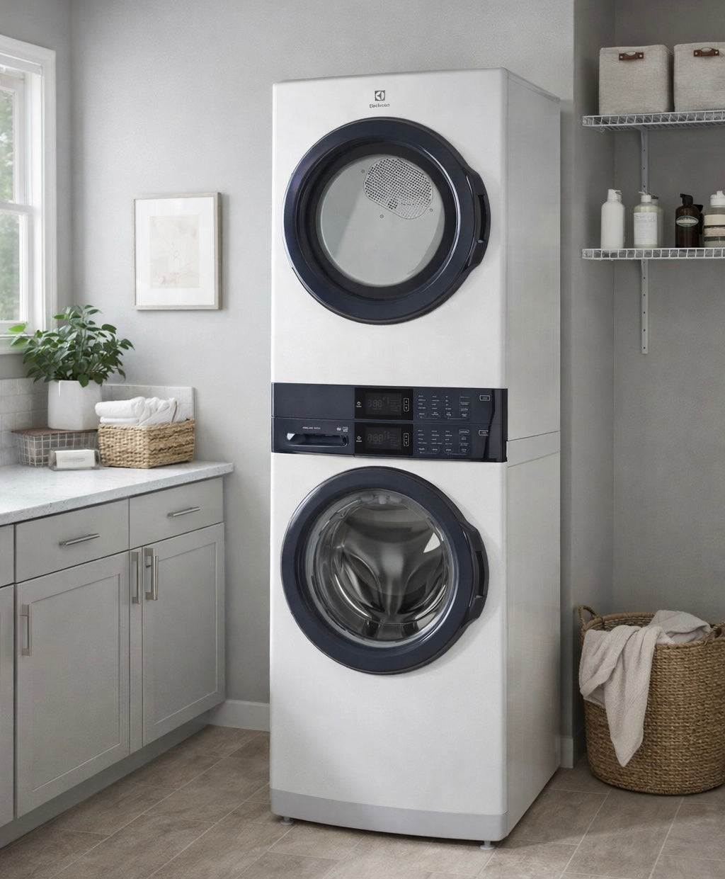 Electrolux Laundry Tower Single Unit Front Load Washer & Electric Dryer