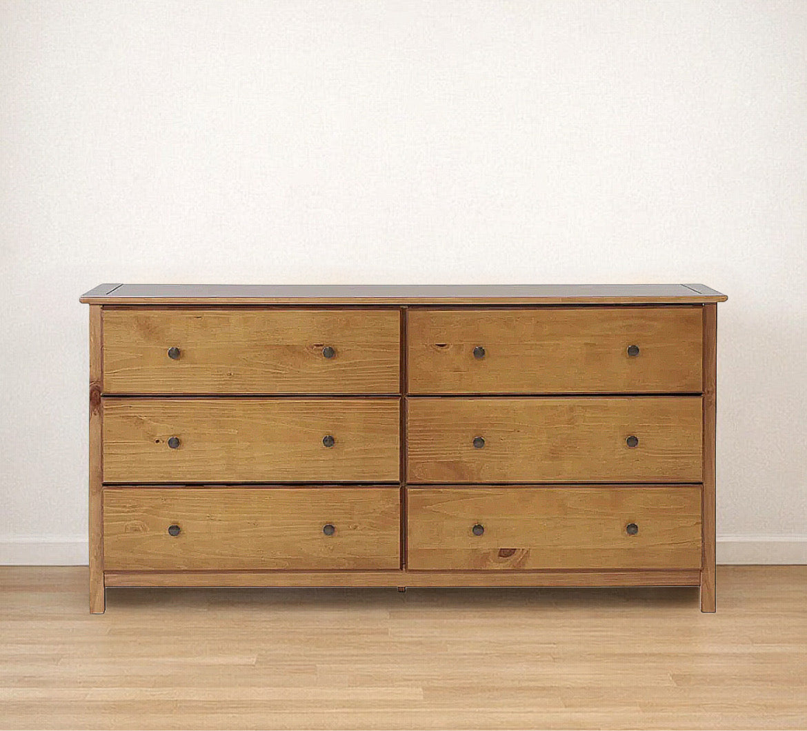 6-Drawer Solid Wood Dresser