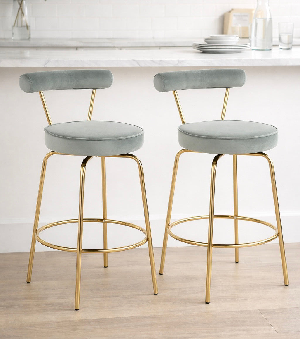 25.5” Modern Counter Stools (Set of 2)