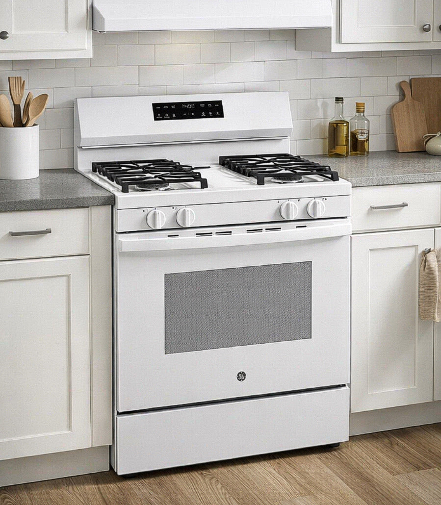 GE 30" Self & Steam Cleaning Natural Gas Stove
