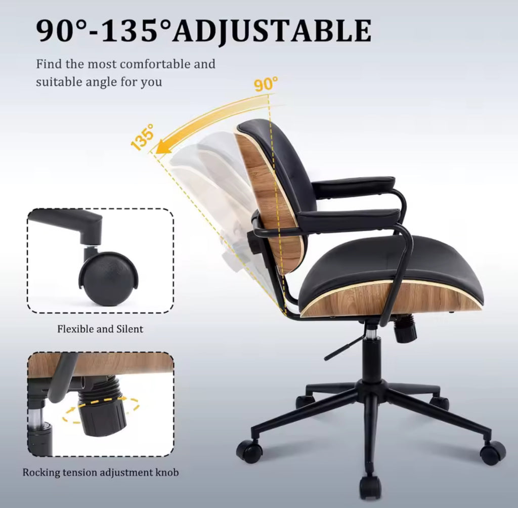 Modern Office Chair w/ Armrests