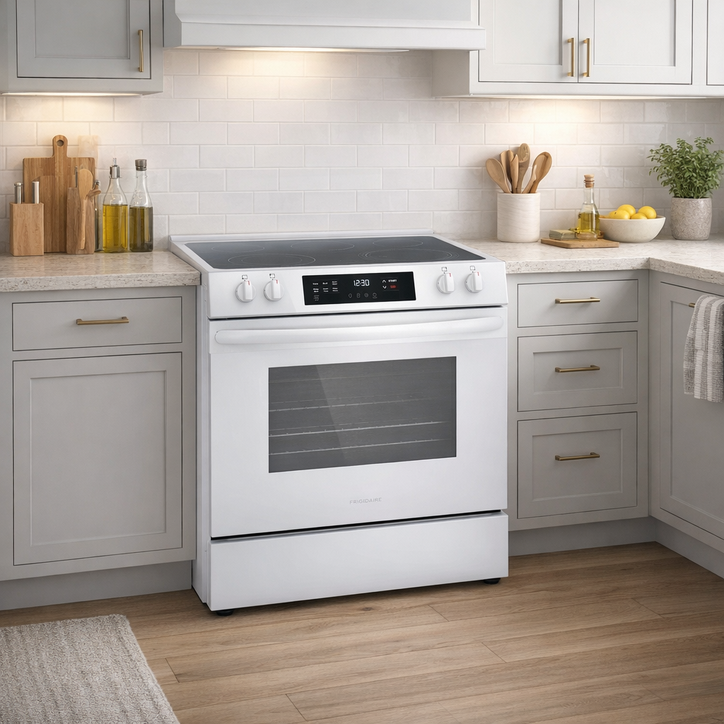 Frigidaire 30" 5.3 Cubic Feet Electric Self Cleaning Stove