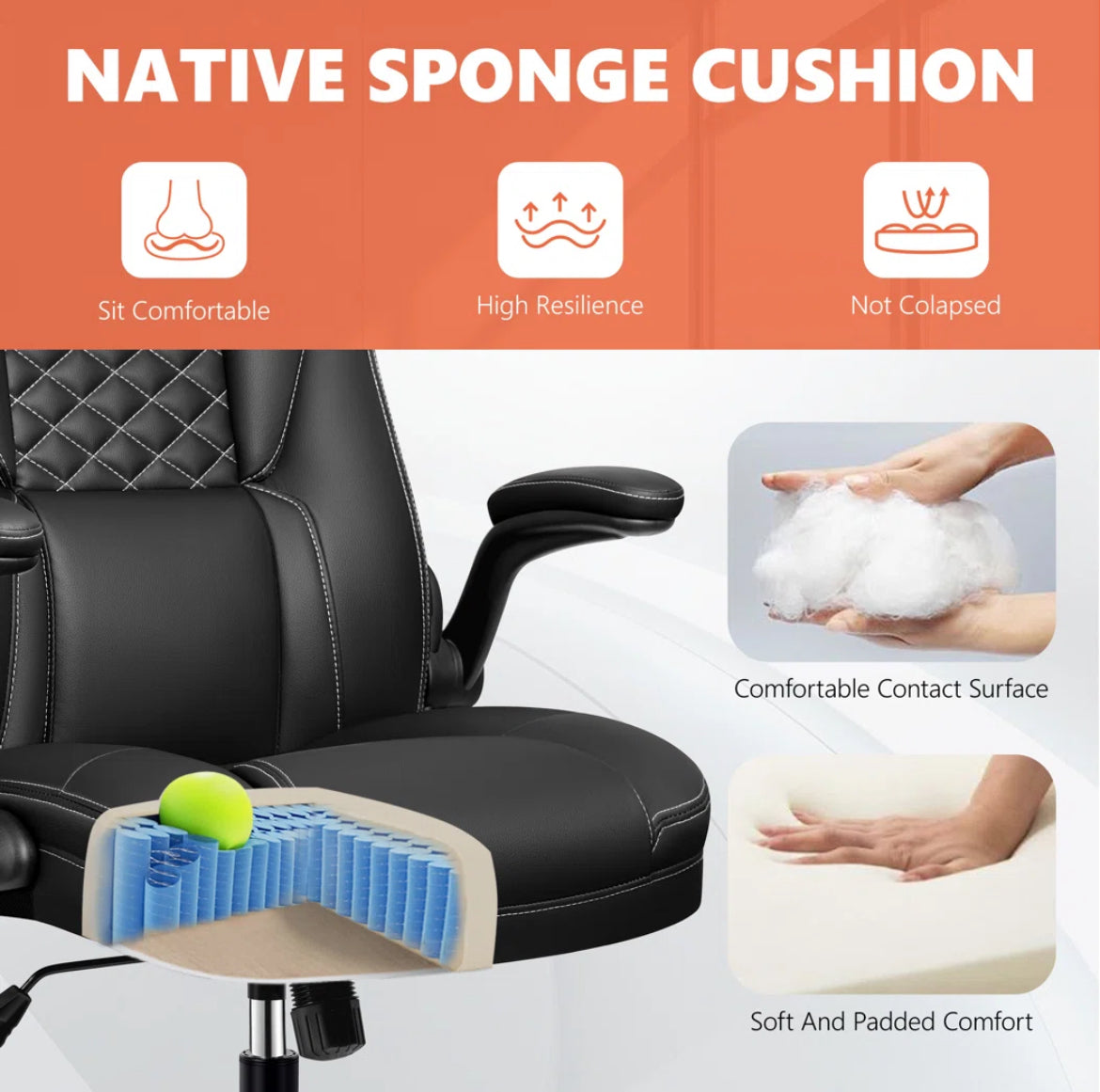 Executive Office Chair w/ Lumbar Support