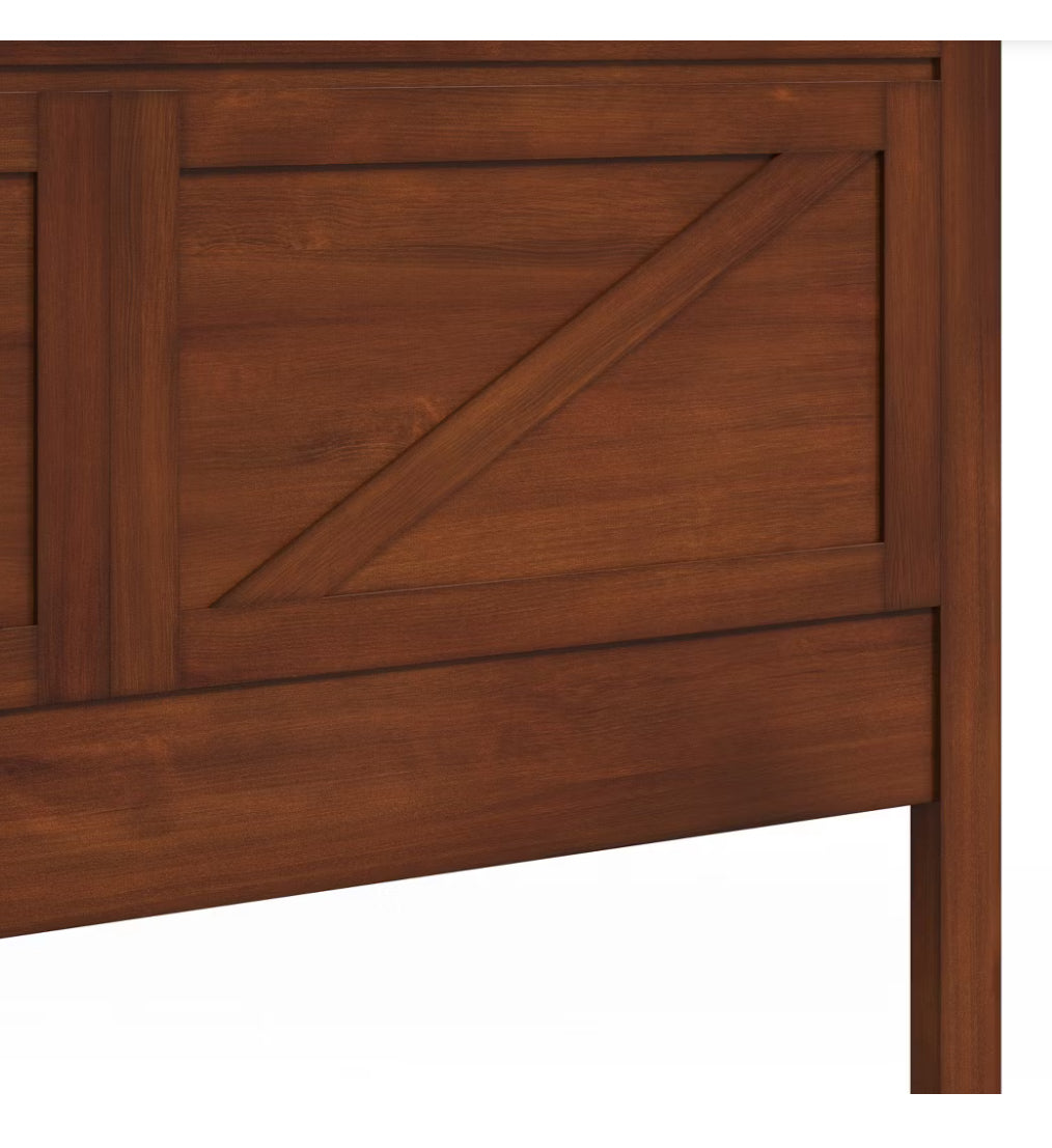 Farmhouse Style Wood Panel Headboard