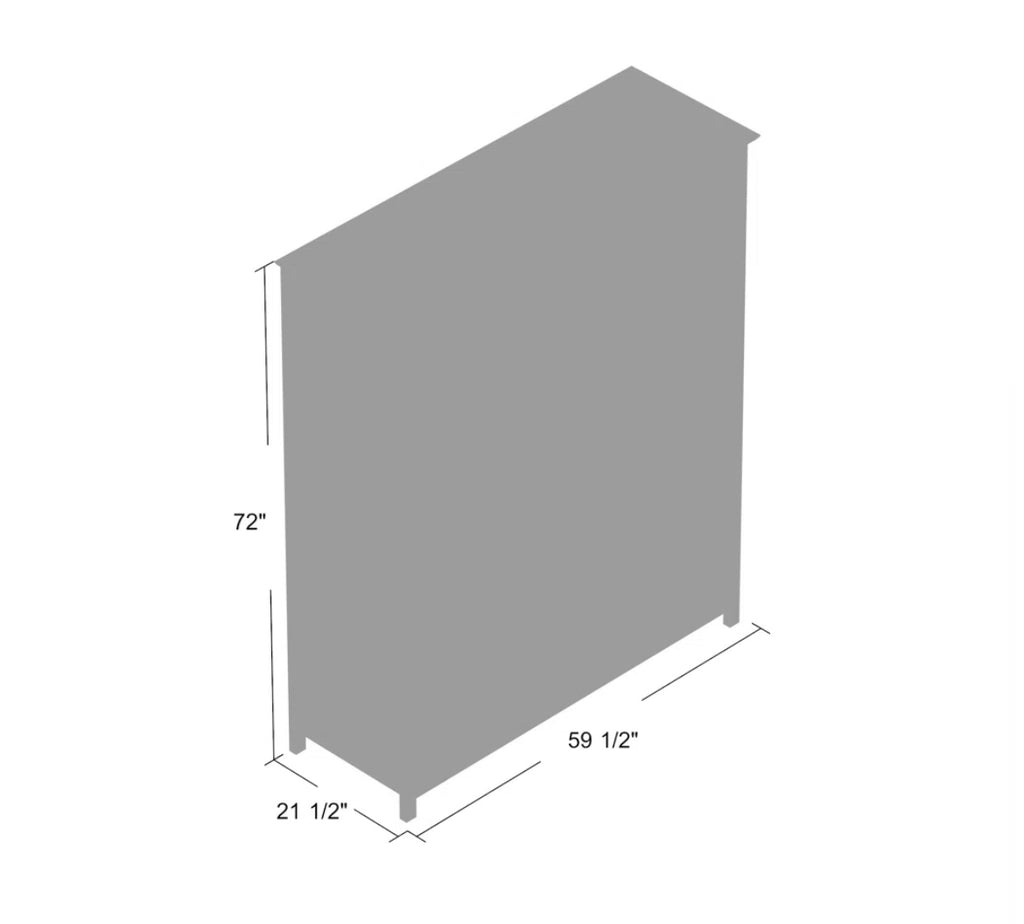 59” Solid Wood Armoire