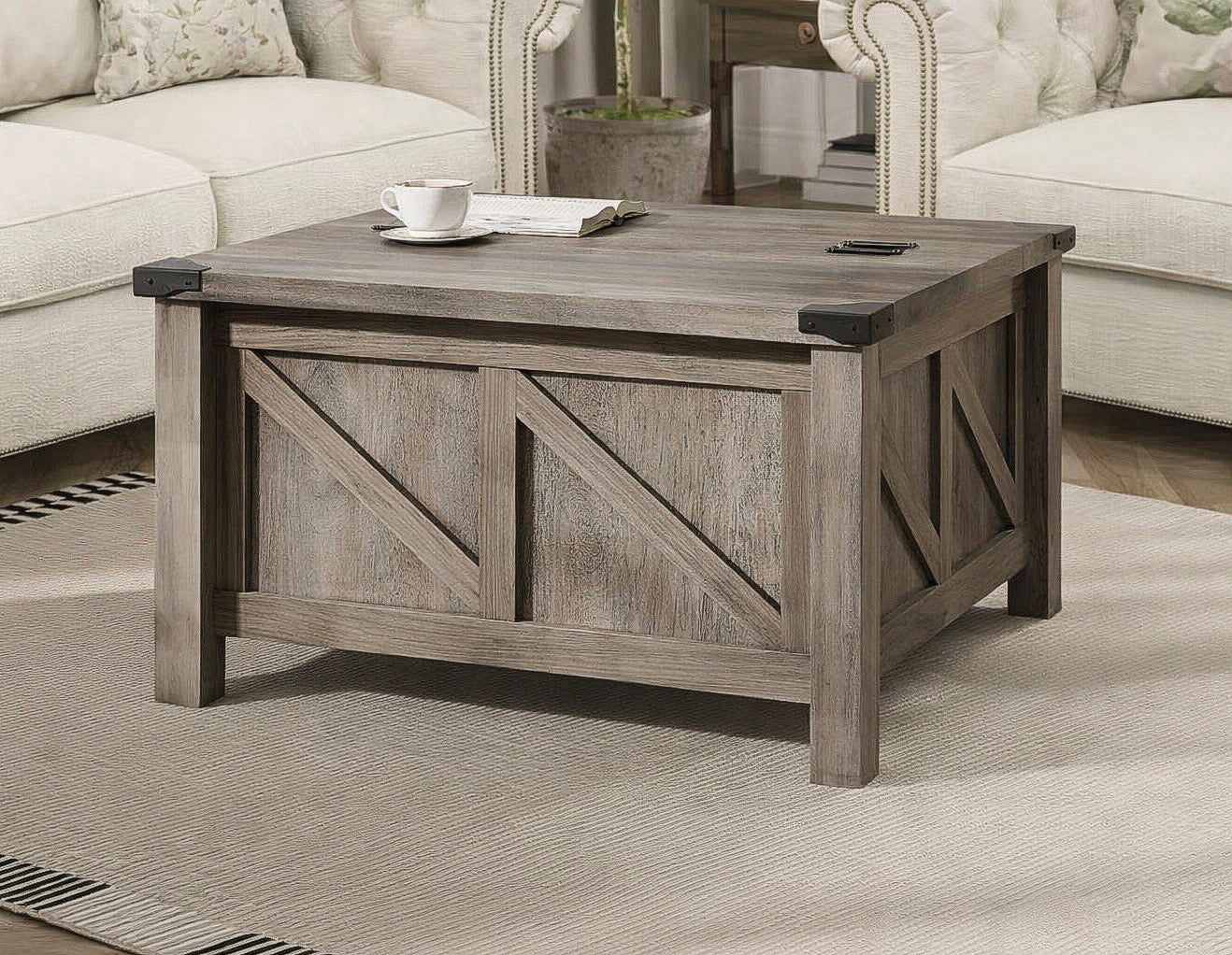 Vintage Wood Cocktail Table