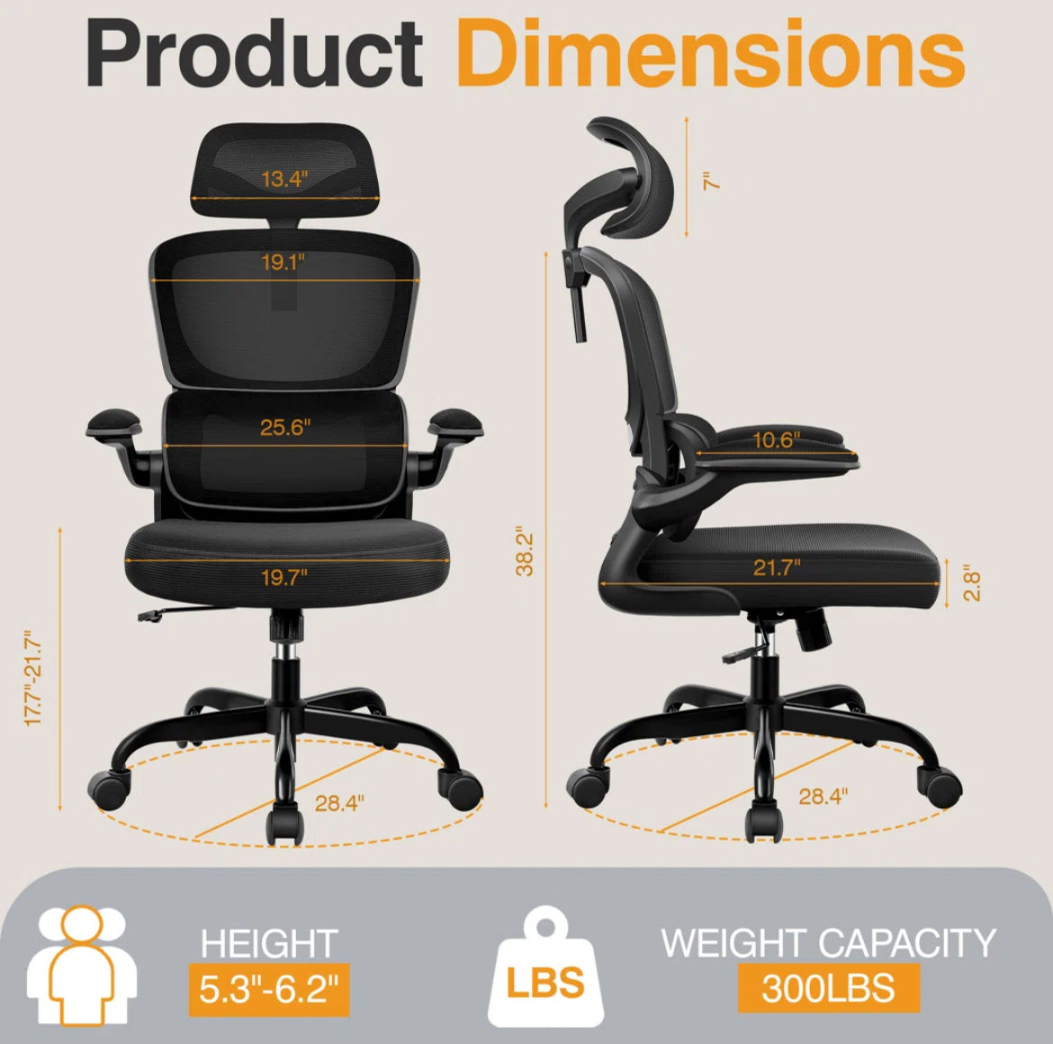 New Ergonomic Mesh Office Chair