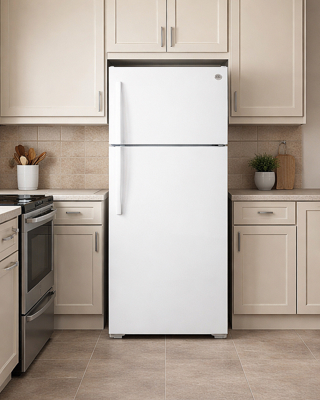 GE 28" 17.5 Cubic Feet Top Freezer Refrigerator