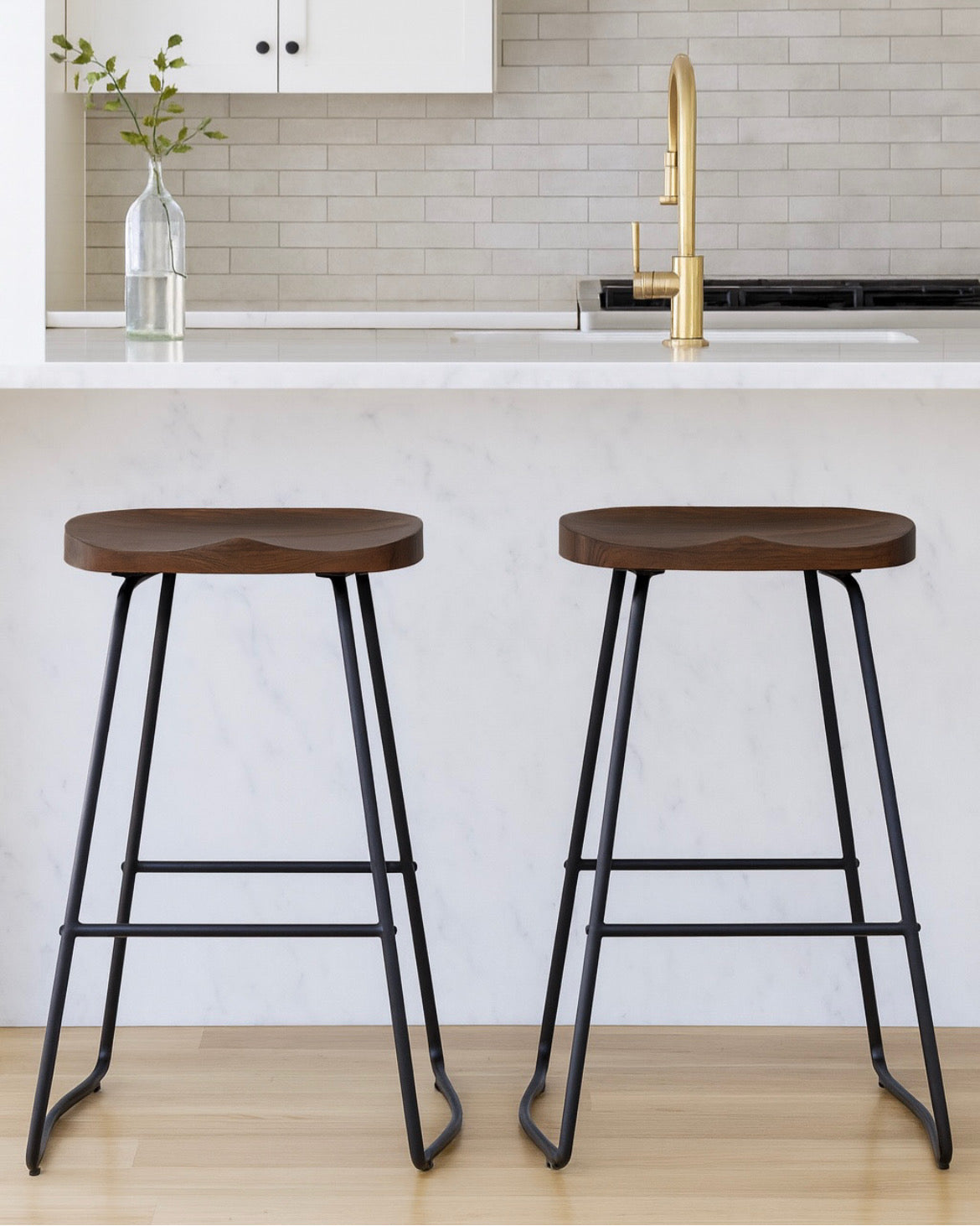 Solid Wood Counter Bar Stools