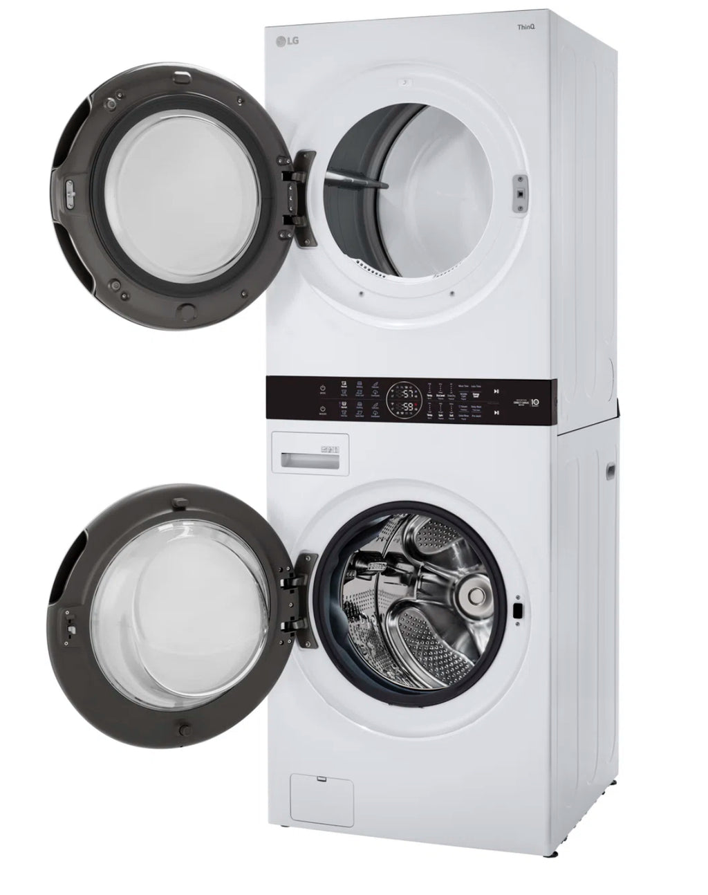 LG Single Unit Dryer & Front Load WashTower w/ Center Control Washer