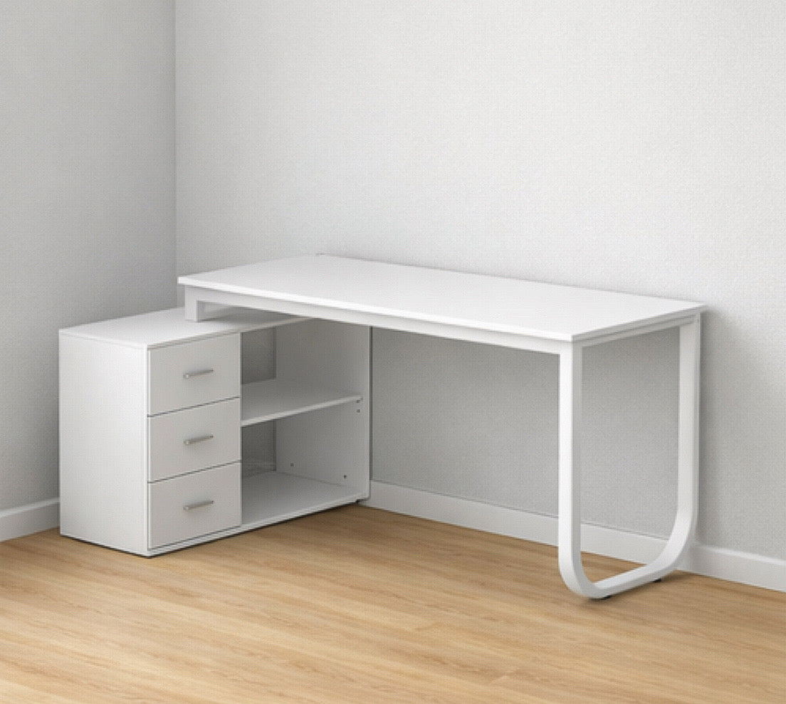 55” L-Shaped Writing Desk