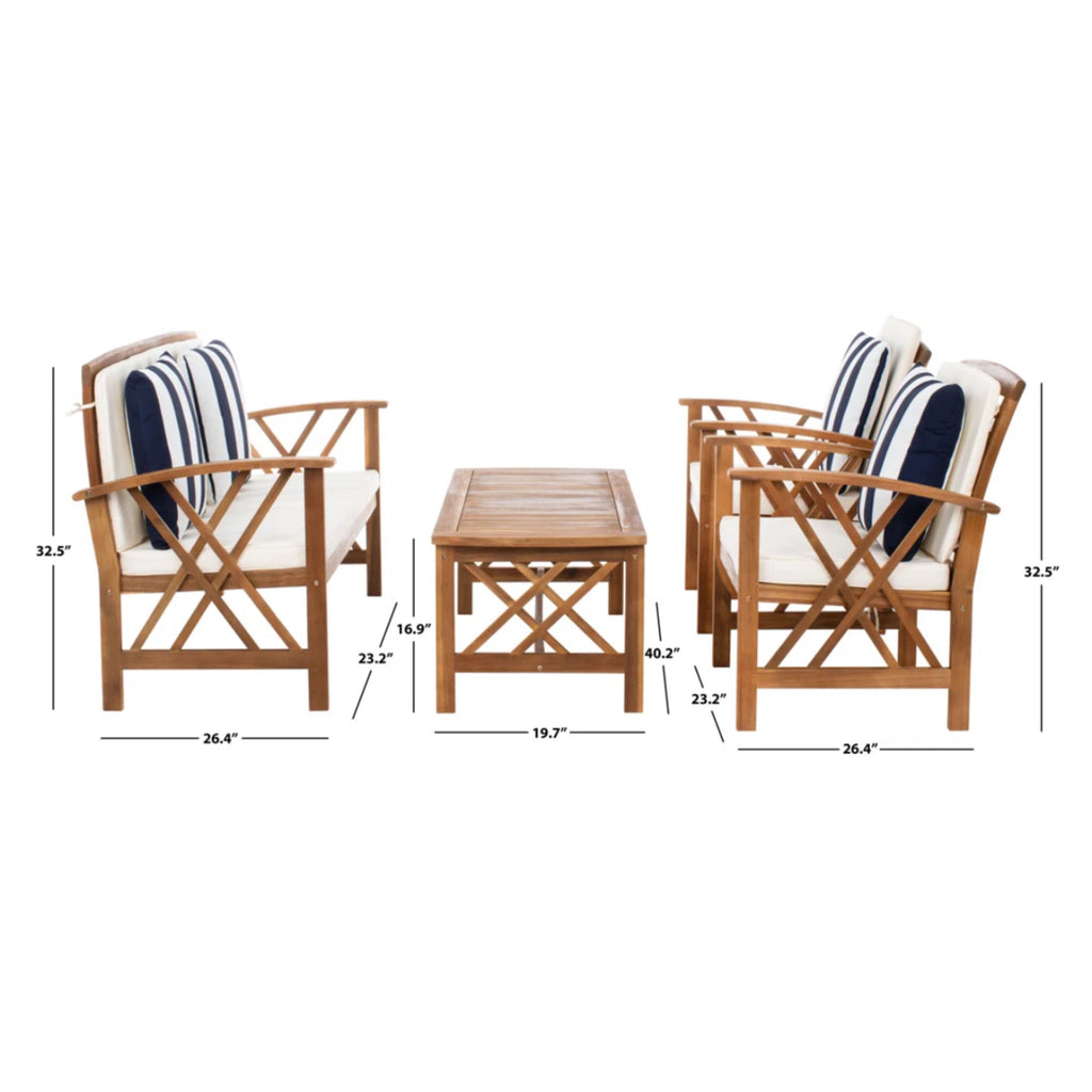 Conversation Sofa Set w/ Cushions