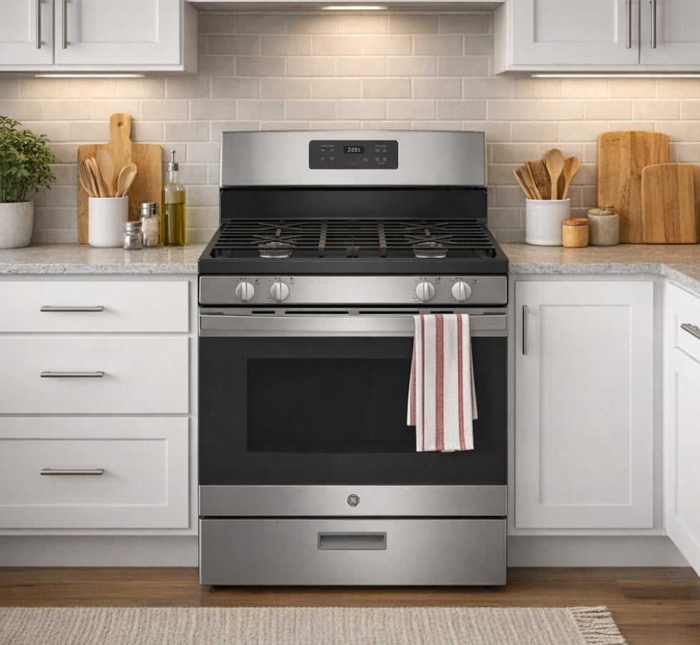 GE 30" 4.8 Cubic Feet Freestanding Gas Stove