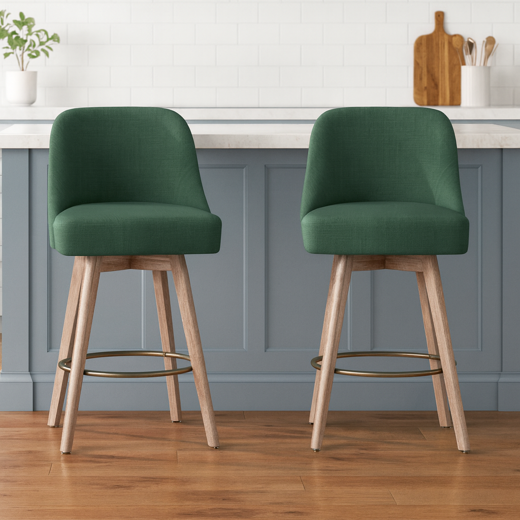 26" Swivel Counter Stools (Set of 2)