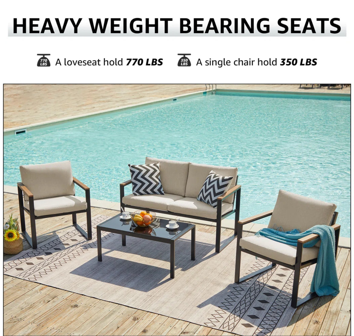 Comfy Outdoor Conversation Sets with Cushions