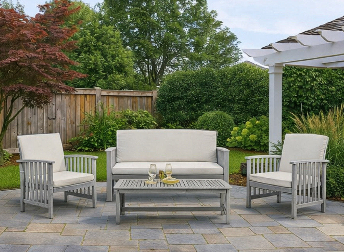 Patio Conversation Set w/ Cushions