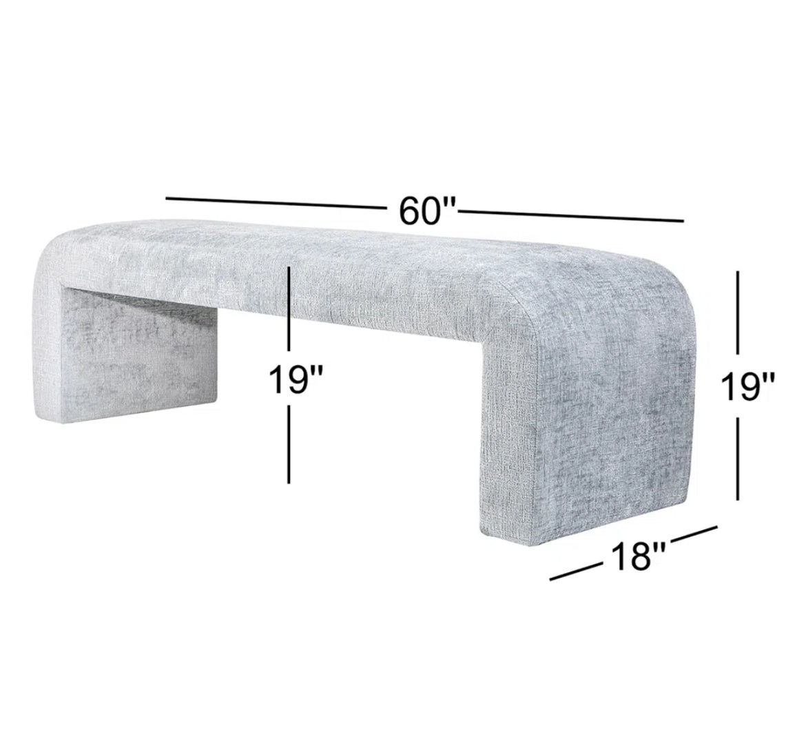 U-Shaped Upholstered Bench