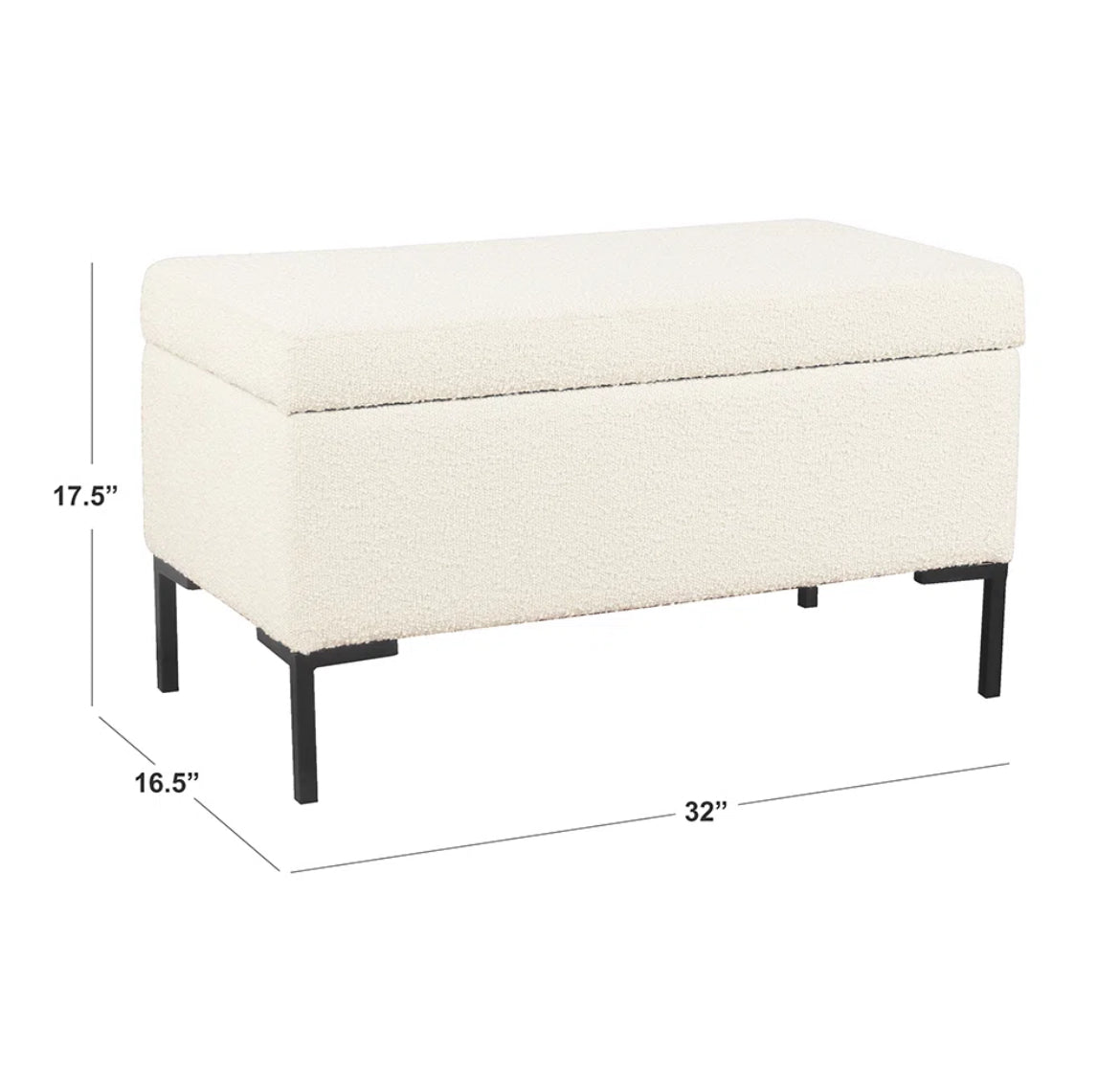 32” Flip Top Storage Bench