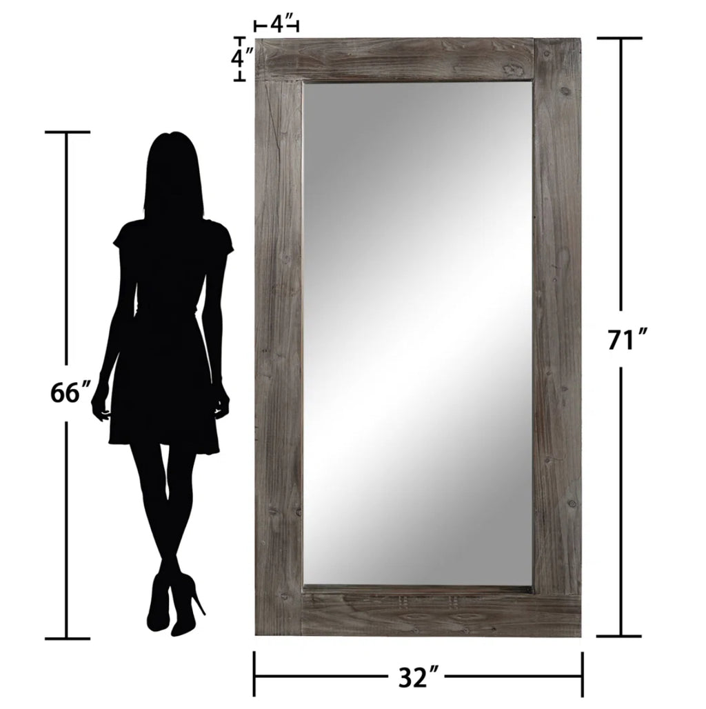Farmhouse Solid Wood Mirror