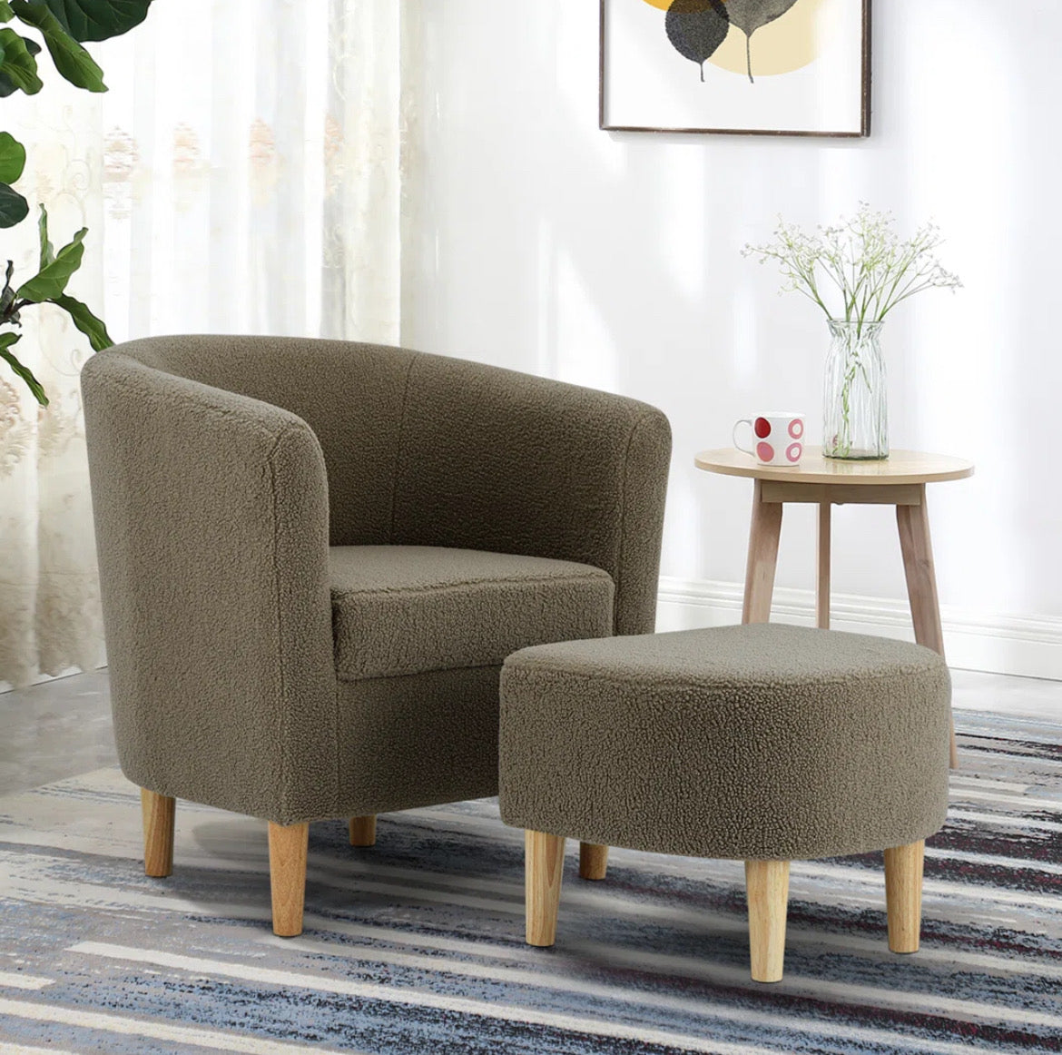 Ottoman Comfy Armchair