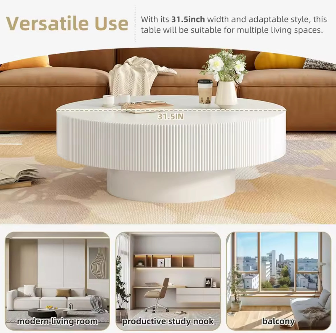 Modern Round Coffee Table