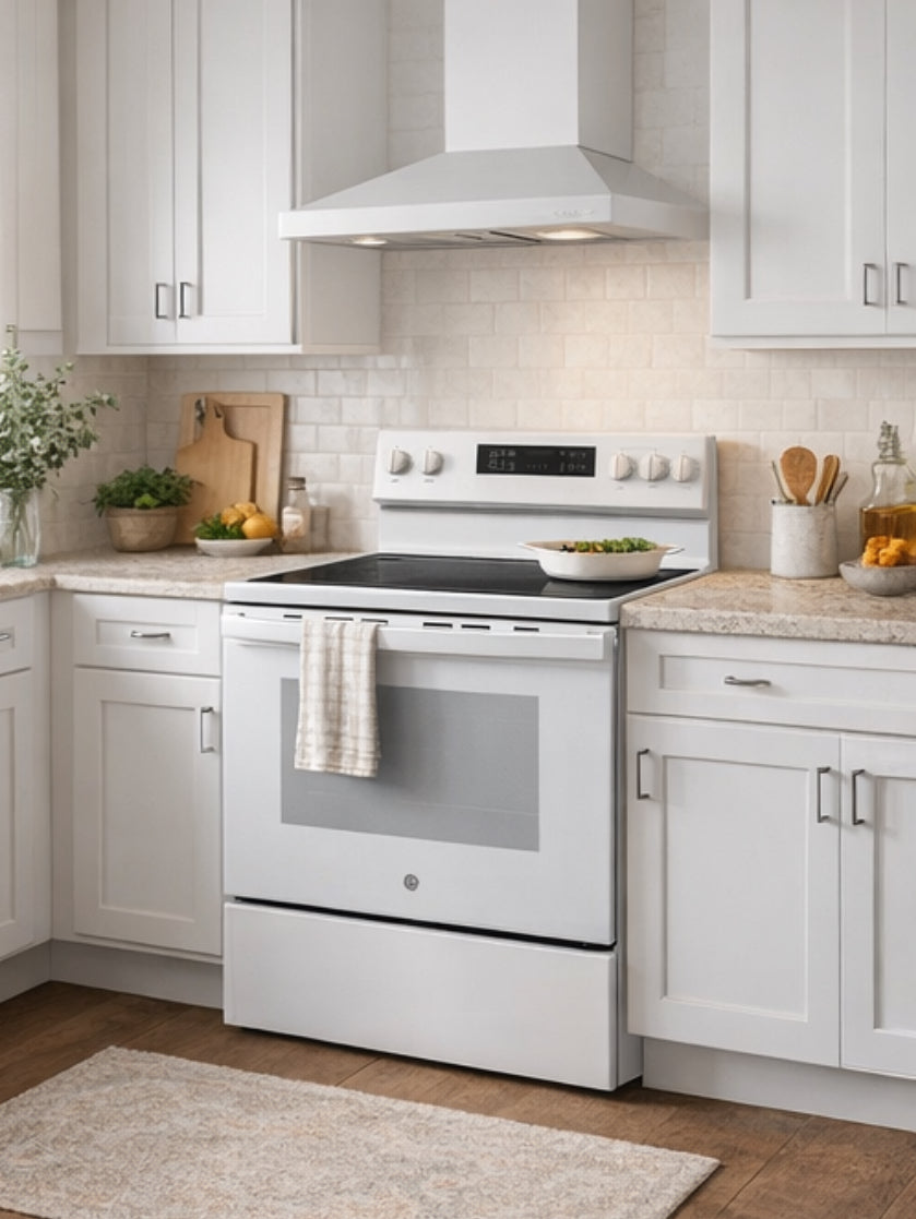 GE 30" Self & Steam Cleaning Electric Stove